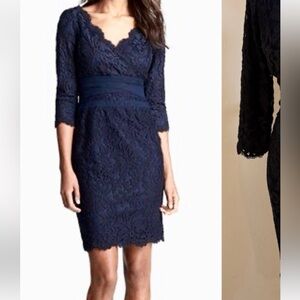 Tadashi Shoji Navy Lace Dress Mother of the Bride or Groom Wedding Guest